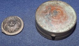 OLD BUTTON AND COMPACT 1.JPG