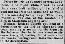 San Francisco Call, Volume 81, Number 175, 24 May 1897 — BURIED DOUBLOONS IN YAQUINA SANDS P3.webp