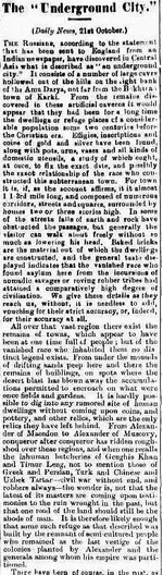 Wagga Wagga Advertiser  Saturday 5 December 1891, page 4 LOST CITY OF THE CRISTIAN ERA s.webp