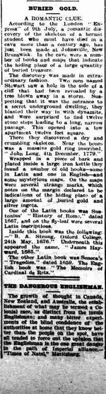 Colac Herald, Friday 7 September 1906, page 8 buried gold romatic clue.webp