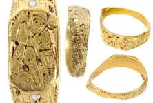 Medieval St George Ring estimate of Â£3,000-Â£4,000.webp