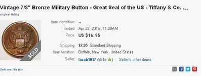 tiffany button ebay sold.webp