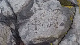 Ancient Knights Templar and Aboriginal Rock Carving2.webp