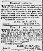 Courrier de la Louisiana July 2 1823 probate for death in 1820.webp