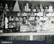 stock-photo-usa-kansas-circa-an-old-vintage-photo-of-an-early-grocery-store-stocked-with-good...webp