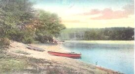 MASS Upton,MA,Postcard,Pratt\'s Pond,Swimming R,#n366.jpg