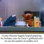 Bert and Cookie monster cake.webp