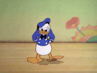 Donald Duck stomping his feet.gif