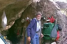 Clay at Jim Hatt's cave.webp