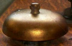 Western Electric Company 329W Tiger Oak Wall Telephone bell.jpg