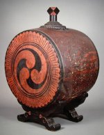 1473 Japanese wine barrel shaped like a drum.jpg