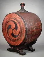 1473 Japanese wine barrel shaped like a drum.webp