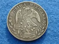 1853 Mexican Silver Dollar Front.webp