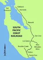 SouthPacificCoastRailroadMap 1876 to 1887.webp