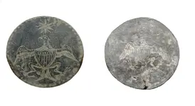 Side by Side. Inaugural eagle pewter button visual enhancement.webp