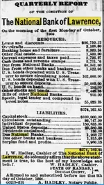 October 13 1868 - The Daily Kansas Tribune - Quarterly report.webp