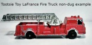 Tootsie Toy La France Fire Truck non dug Gimp.jpg