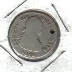 1812 Spanish (mexican mint) One Reale - holed.webp