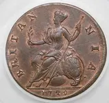 K.G. 2 Half Penny - Non-Dug - 2 .webp