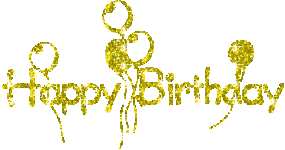 happy birthday gold glitter.gif