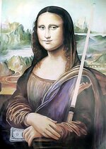 MONA LISA THE POOL SHARK.JPG