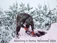 2004 November, searching in Serbia.webp