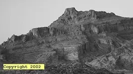 red mountain in black and white.webp