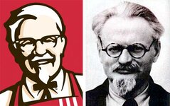 Col. Sanders and Leon Trotsky.jpg