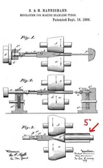 Cylinder Oatent 1888 - painted with five inch dia. arrow.webp