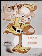 Cleveland Browns 1946 Program 1946 with Brownie Mascot.png