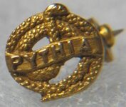 Knights of  Pythias Pythia Pin with Snake Design.jpg