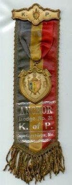 Knights of Pythias Ribbon - Cape Girardeau, Missouri - Lodge no.31.jpg