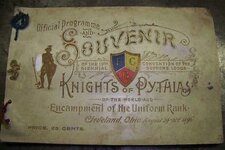 Knights of Pythias Souvenir Book cover Cleveland 1896 (393x262).jpg