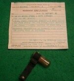 Pigeon  Capsule with Message - WWII Army.jpg