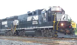 NS 710  RP-E4C Locomotive Engine Norfolk Southern Railroad, Macon Georgia Brosnan Rail Yards.webp