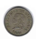 Colombia 1886 5 cerntavos obverse.jpg