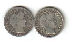 1902 and 1909-O Barber Dimes.jpg