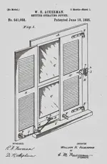 Patent June 18, 1895 - 541,058 Shutter Operating Device (262x400).webp