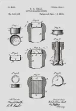 Patent June 18, 1895 - 541,203 - Bottle Sealing Device (272x400).webp