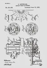 Patent June 18, 1895 - 541,455 - Rotary Pump or Turbine (277x400).webp