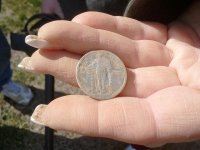 First Silver coin, and Colonial digs 2012-02-21 005.jpg