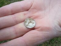 First Silver coin, and Colonial digs 2012-02-21 002.jpg