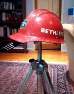 Bethlehem Steel Hard Hat Three Quarters Left Suspended study.webp