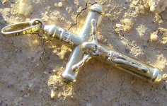 Second of three spot hunt 14 k Crucifix.JPG