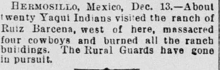 San Francisco Call, Volume 77, Number 14, 14 December 1894 — Cowboys Killed by Indians..webp