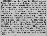 San Francisco Call, Volume 98, Number 64, 3 August 1905 — PEACE OVERTURES MADE BY THE YAQU.webp