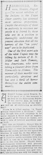 San Francisco Call, Volume 86, Number 74, 13 August 1899 Two Americans Murdered p1.webp