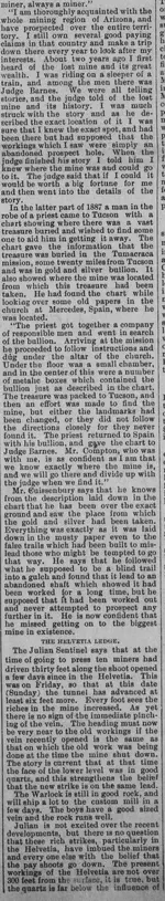 Los Angeles Herald, Volume 36, Number 161, 27 September 1891 — MINES AND MINING. [ARTICLE .webp