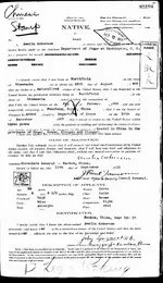 RODNEY GILBERT 1912 PASSPORT APPLICATION s.webp