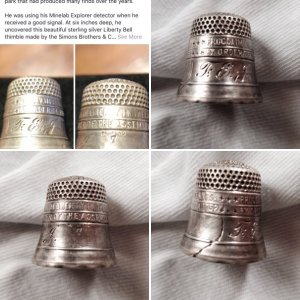 Liberty bell thimble...